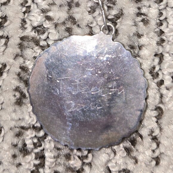 Zuni Coral and Jet Cluster Earrings - Picture 6 of 7